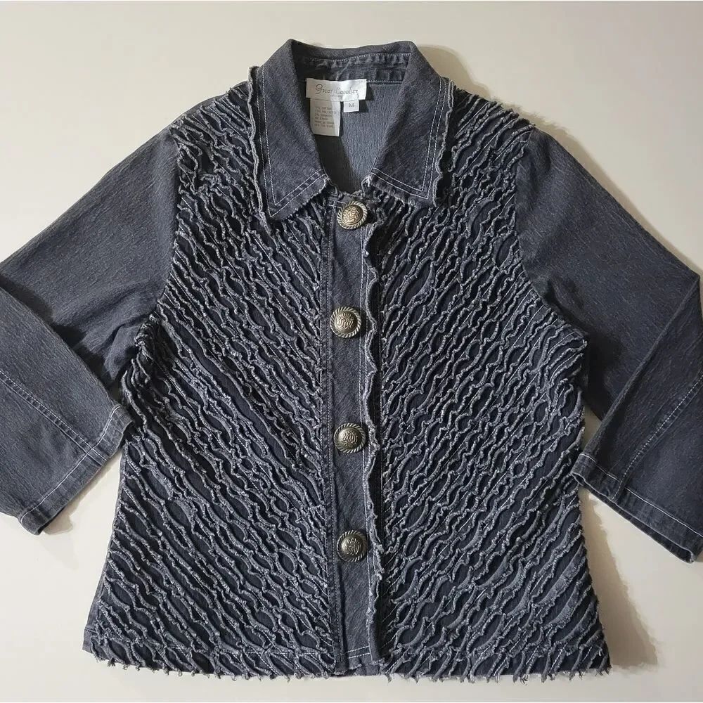Great Cavalier by St. Paul Detailed Denim Jacket
